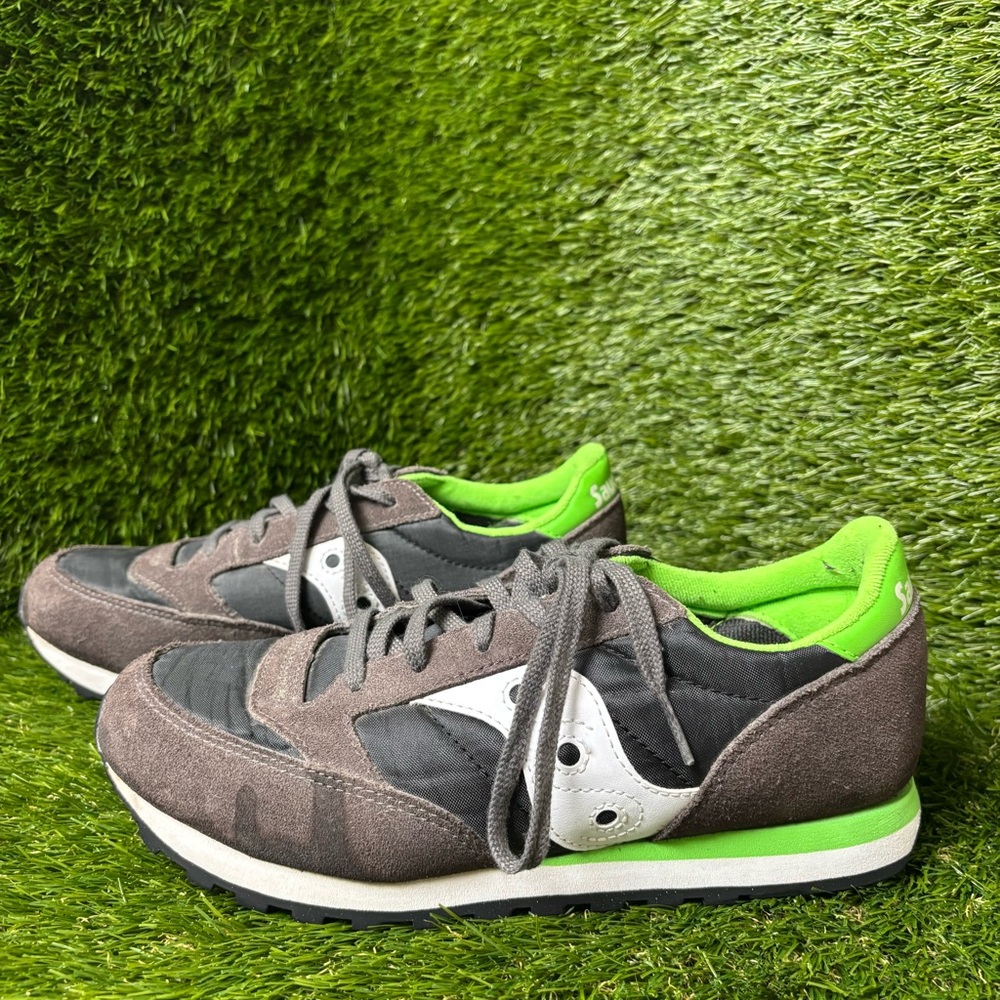 Size 5.5 Male’s - Saucony Jazz Original Kids Grey Green Sneakers New Collection